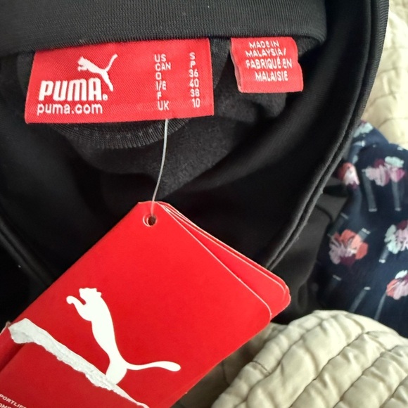 New Puma AGILE Black and White Track Jacket Size Small - Picture 8 of 10